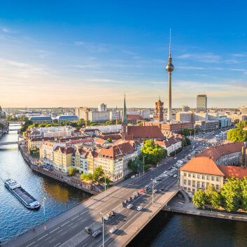 Panoramasicht auf Berlin